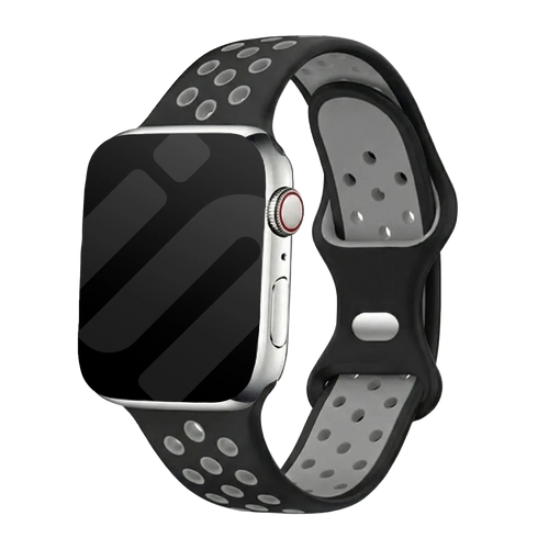 Apple Watch sport bandje (zwart/grijs)