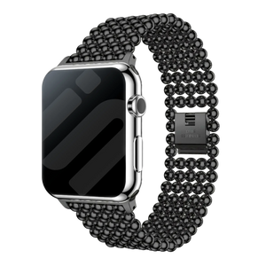 Apple Watch stalen kralen band (zwart)