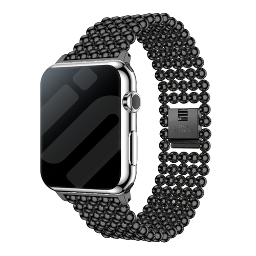 Apple Watch stalen kralen band (zwart)