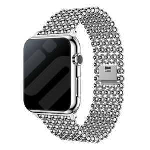 Apple Watch stalen kralen band (zilver)