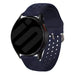 Samsung Galaxy Watch FE siliconen bandje met gaatjes (donkerblauw)