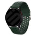 Samsung Galaxy Watch 7 - 40mm siliconen bandje met gaatjes (legergroen)