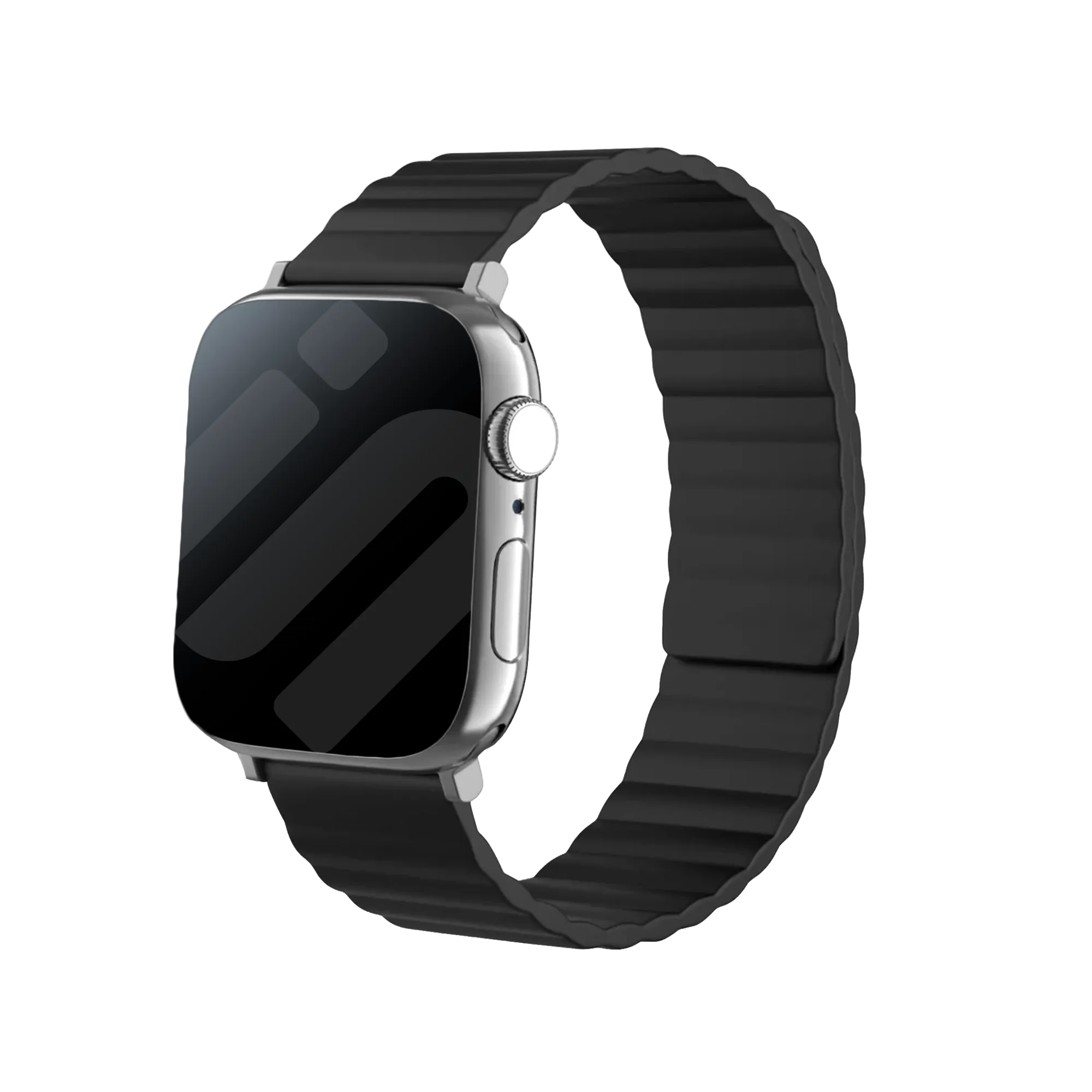 Apple Watch magnetisch siliconen bandje (zwart)