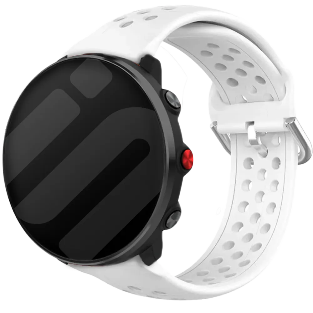 Polar Vantage M siliconen bandje met gaatjes (wit)