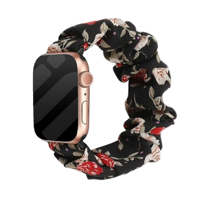 Apple Watch Scrunchie bandje (bloemen)