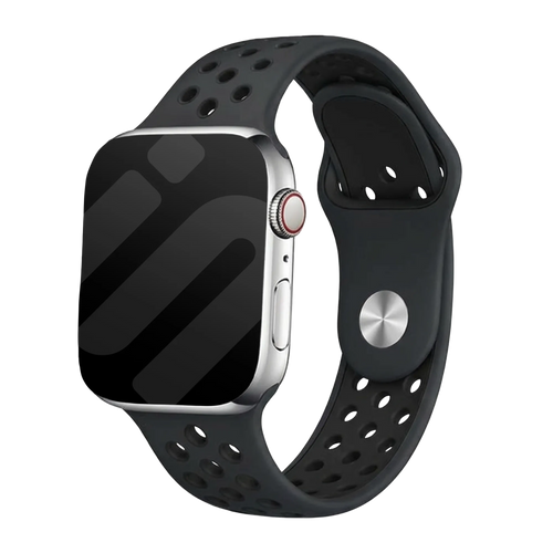 Apple Watch sport bandje (donkergrijs/zwart)