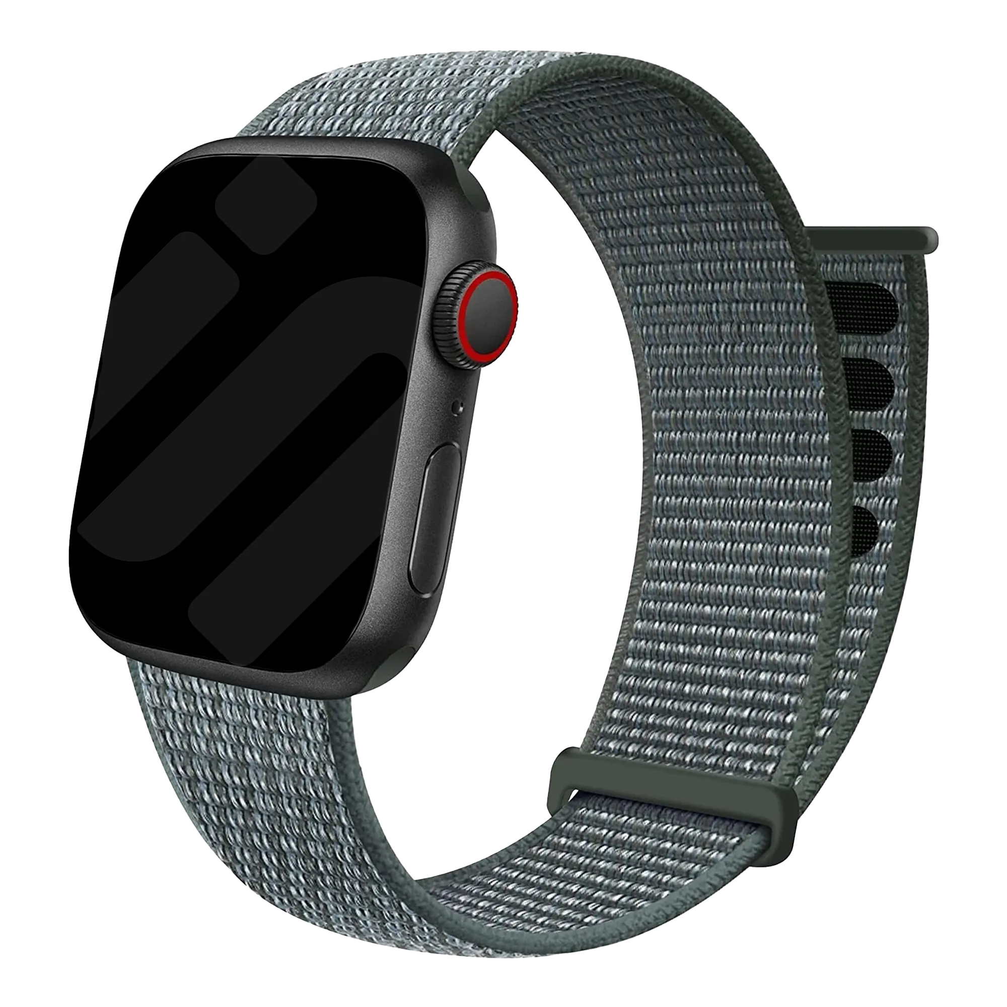 Apple Watch nylon loop bandje (grijs-groen)