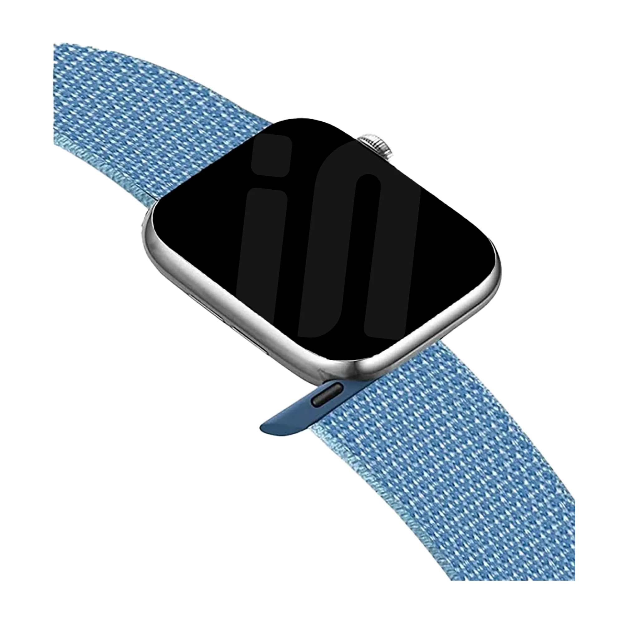 Apple Watch nylon loop bandje (blauw)