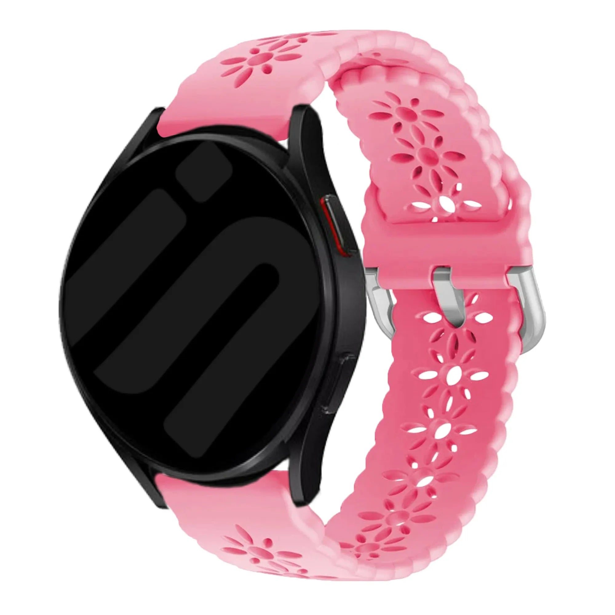 Amazfit GTR Mini siliconen bandje met patroon (knalroze)