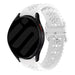 Samsung Galaxy Watch 6 Classic 47mm Patterned Silicone Strap (White)
