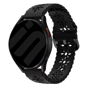 Amazfit Bip U (Pro) siliconen bandje met patroon (zwart)