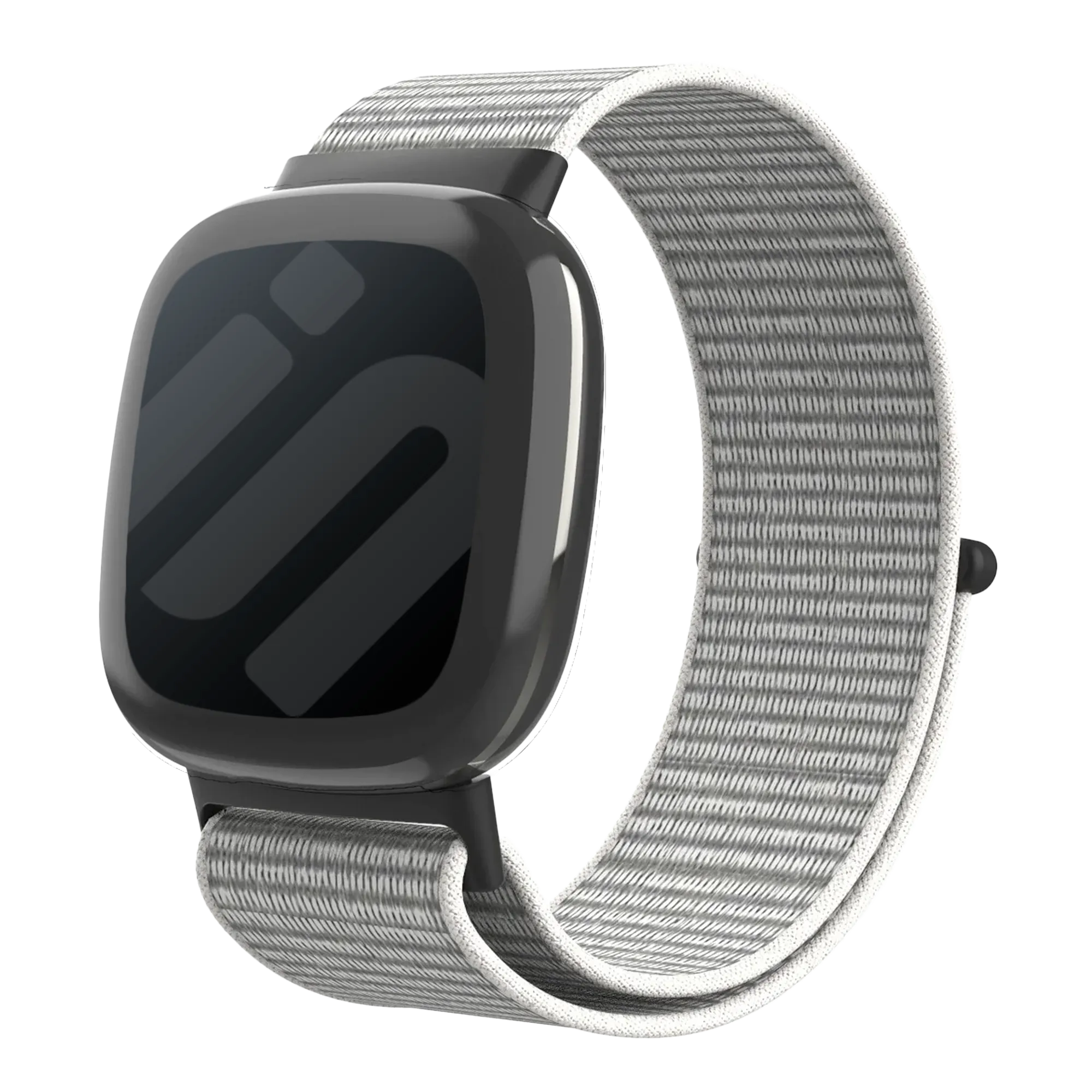 Fitbit Versa 4 nylon bandje (zeeschelp)