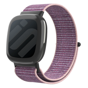 Fitbit Sense 2 nylon bandje (pink sand)