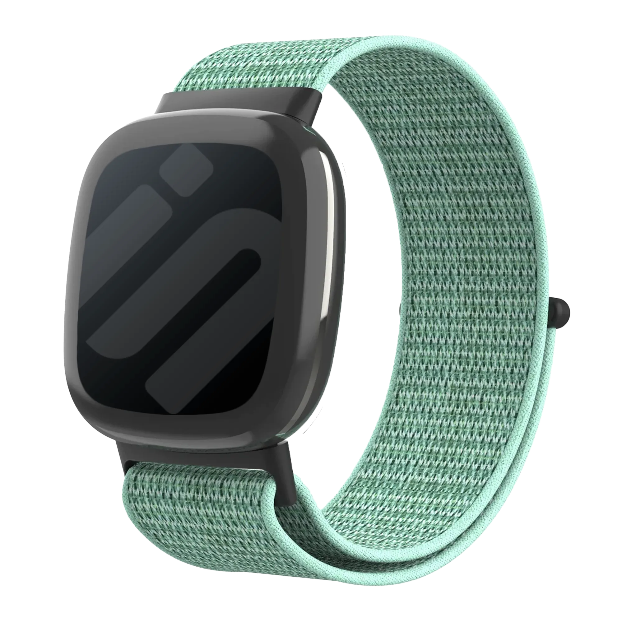 Fitbit Versa 4 nylon bandje (mint groen)