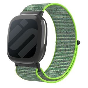 Fitbit Sense 2 nylon bandje (lime)