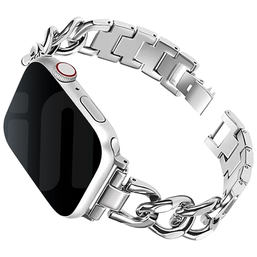 Apple Watch steel chain band (zilver)