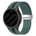 Samsung Galaxy Watch 6 - 44mm Silicone D-Buckle Strap (Green/Black)