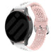 Samsung Galaxy Watch 7 - 40mm siliconen bandje met patroon (wit/roze)