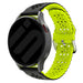 Samsung Galaxy Watch 42mm siliconen bandje met patroon (zwart/groen)