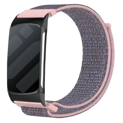 Fitbit Charge 6 nylon bandje (roze)