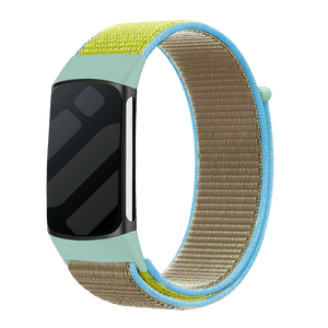 Fitbit Charge 6 nylon bandje (camel)