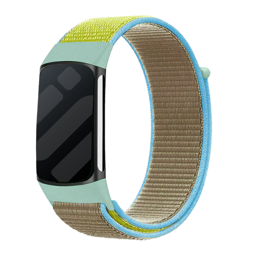 Fitbit Charge 6 nylon bandje (camel)