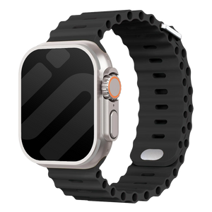 Apple Watch Ultra Ocean Strap with Snap Closure (Black)