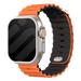 Apple Watch Ultra Ocean bandje met druksluiting (oranje/zwart)