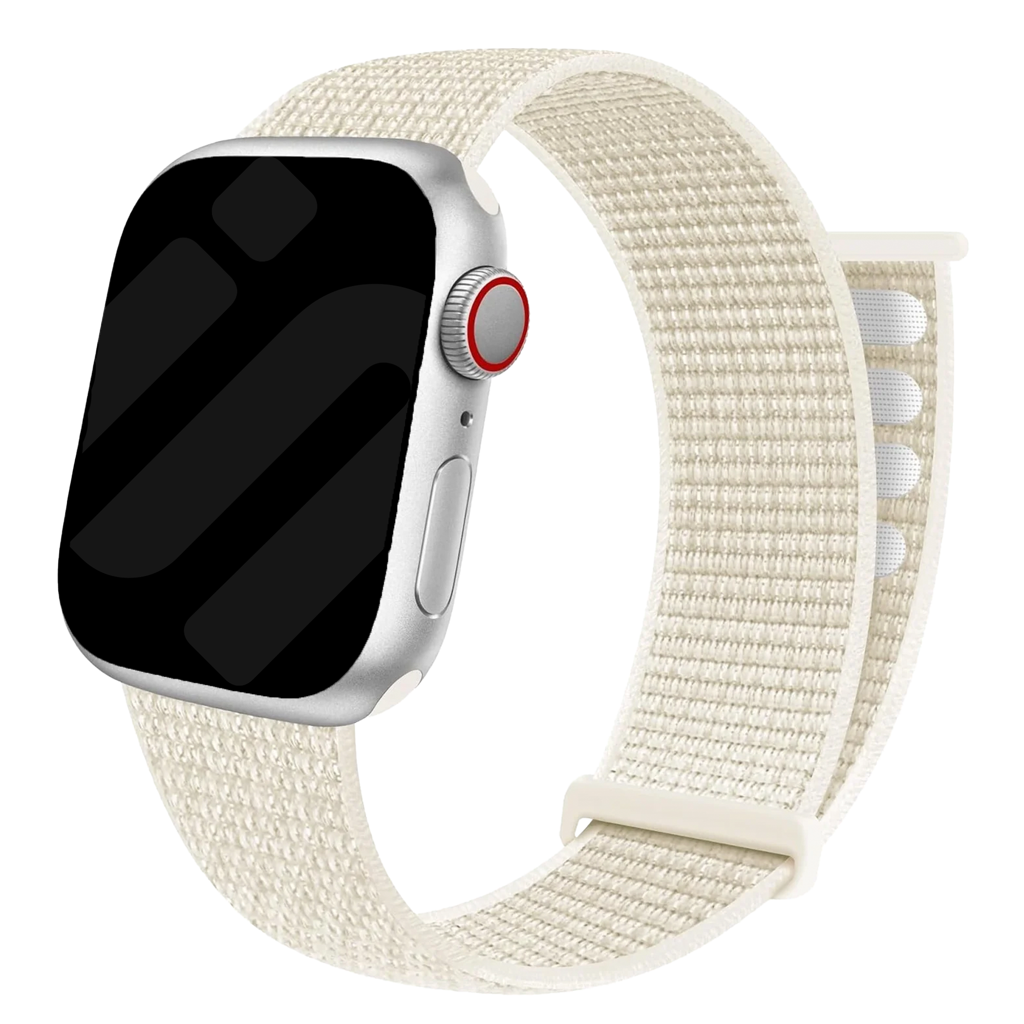 Apple Watch Ultra nylon loop bandje (sterrenlicht)