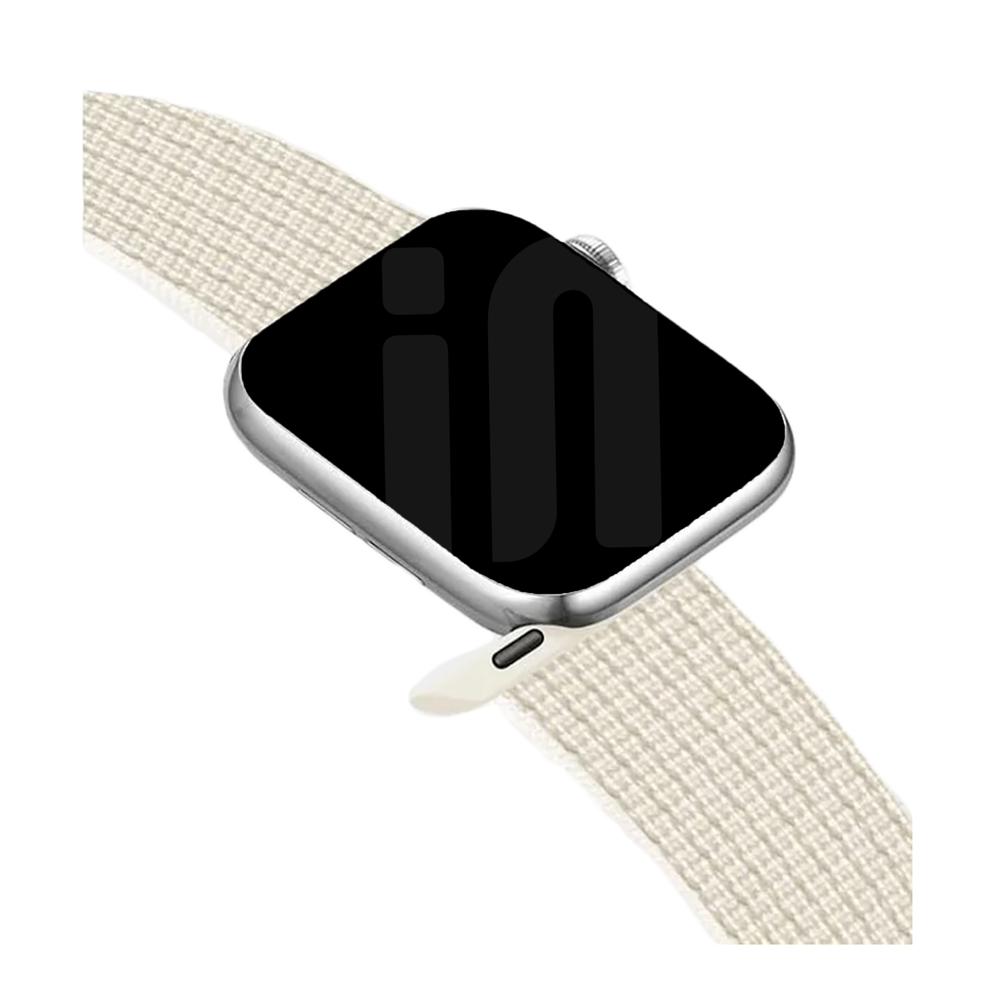 Apple Watch Ultra nylon loop bandje (sterrenlicht)