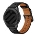 Huawei Watch 5 - 46mm geschroefde leren bandje (zwart)
