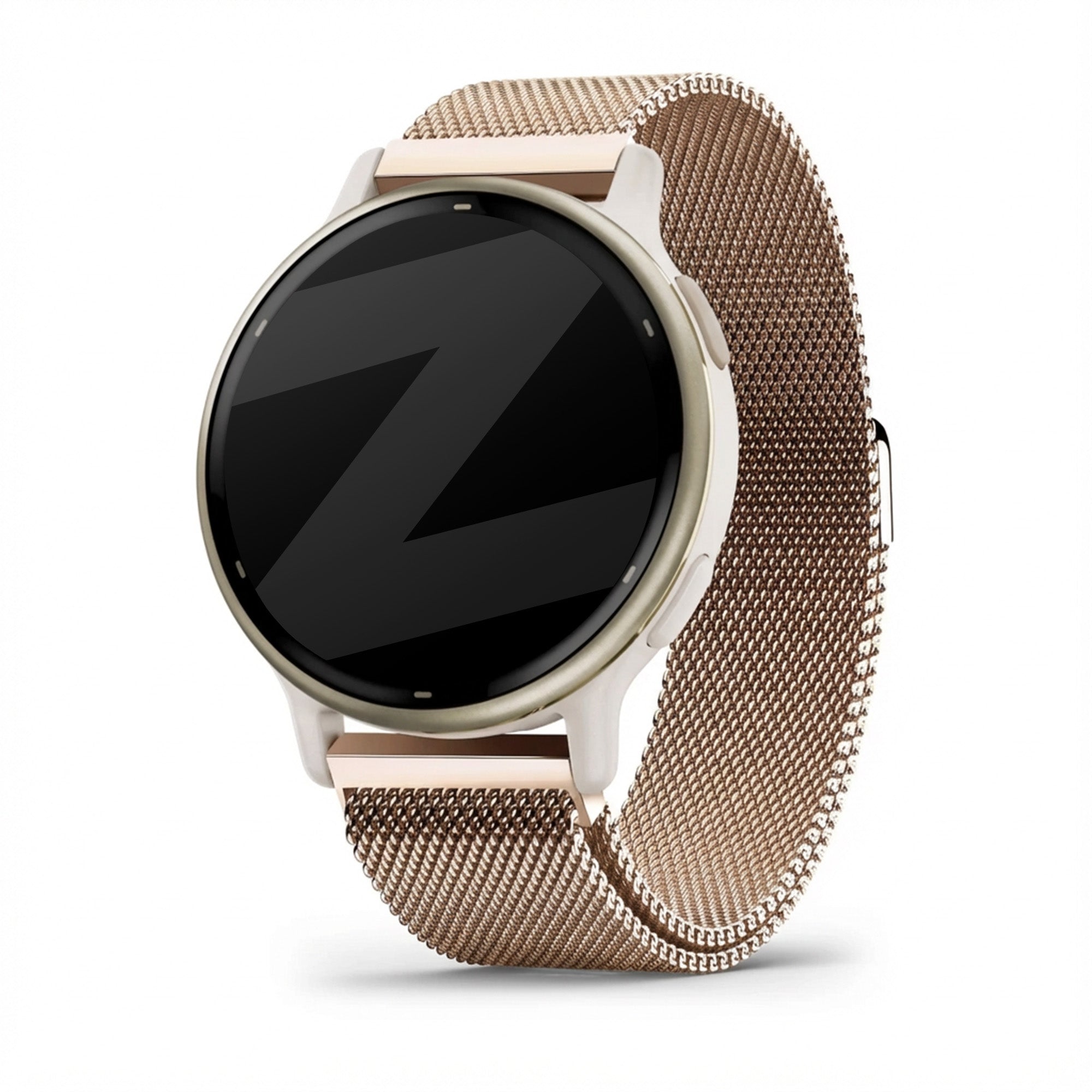 Bandz Garmin Vivoactive 5 Milanese loop band (rosé goud)