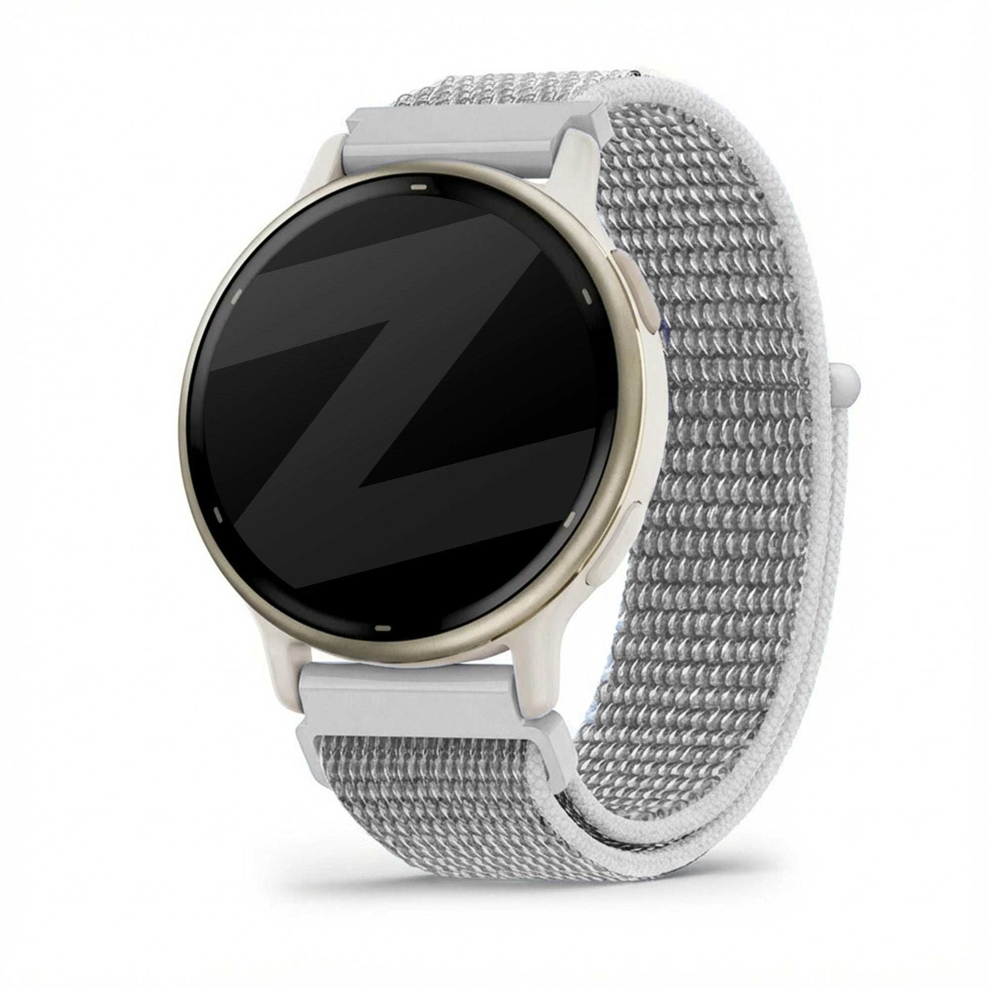 Bandz Garmin Vivoactive 5 nylon loop band (grijs)