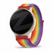 Bandz Garmin Vivoactive 5 nylon loop band (regenboog)