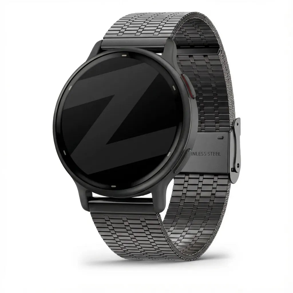 Bandz Garmin Vivoactive 5 verstelbare stalen band (zwart)