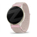 Bandz Garmin Vivoactive 5 nylon loop band (rosé goud)