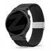 Bandz Garmin Vivoactive 6 gevlochten nylon band (zwart)