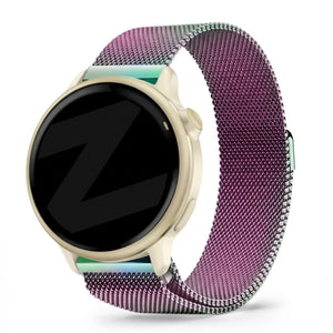 Milanese Loop Strap, on a watch, 3/4 front view