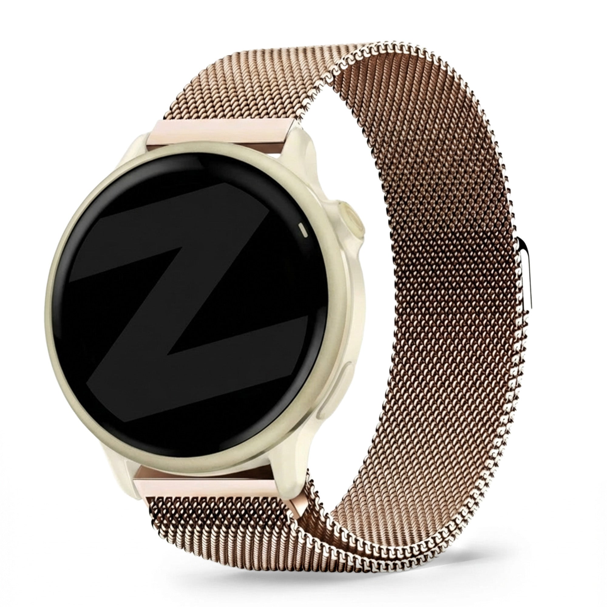 Bandz Garmin Vivoactive 6 Milanese loop band (rosé goud)