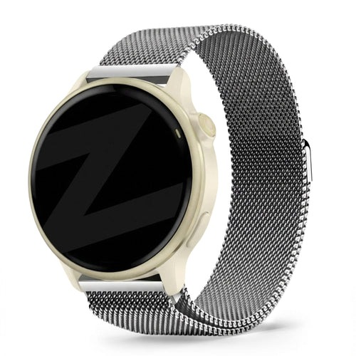 Bandz Garmin Vivoactive 6 Milanese loop band (zilver)