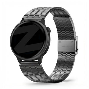Bandz Garmin Vivoactive 6 verstelbare stalen band (zwart)