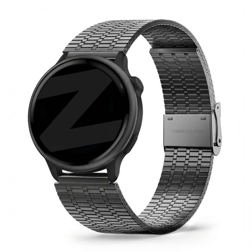 Bandz Garmin Vivoactive 6 verstelbare stalen band (zwart)