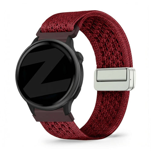 Bandz Garmin Forerunner 70 vintage nylon band (wijnrood)