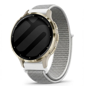 Nylon Strap, seashell, on a watch, 3/4 front view