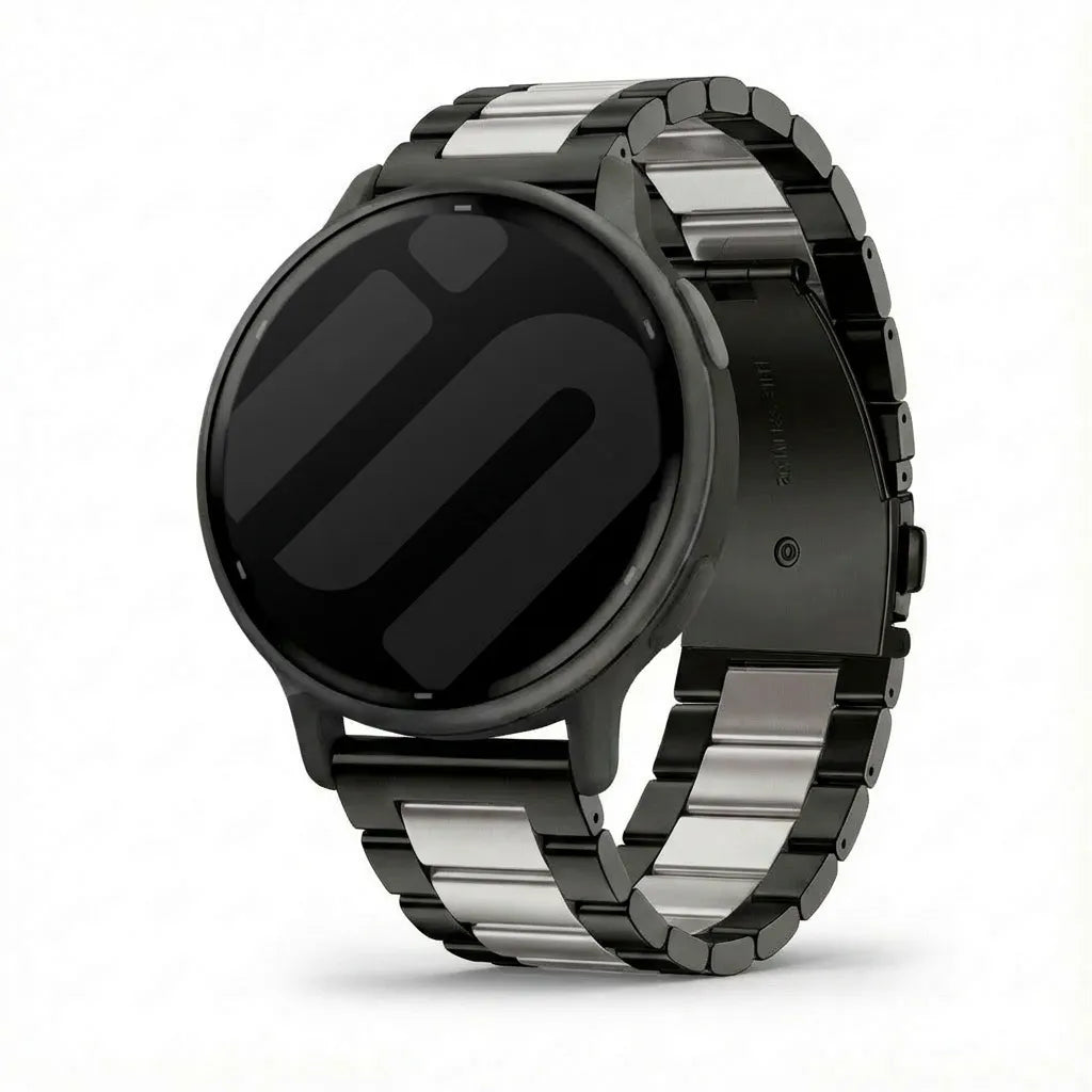 Garmin Vivoactive 5 stalen band (zwart/zilver)