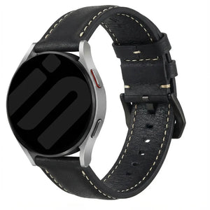 TicWatch Pro 5 Enduro leren bandje (zwart)