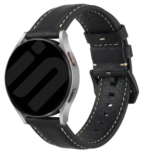 Coros Nomad leren bandje (zwart)