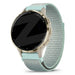 Bandz Garmin Venu 3s nylon loop band (licht cyaan)