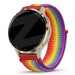 Bandz Garmin Venu 3s nylon loop band (regenboog)