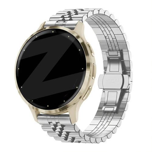 Bandz Garmin Venu 3s stalen band 'Jubilee' (zilver)